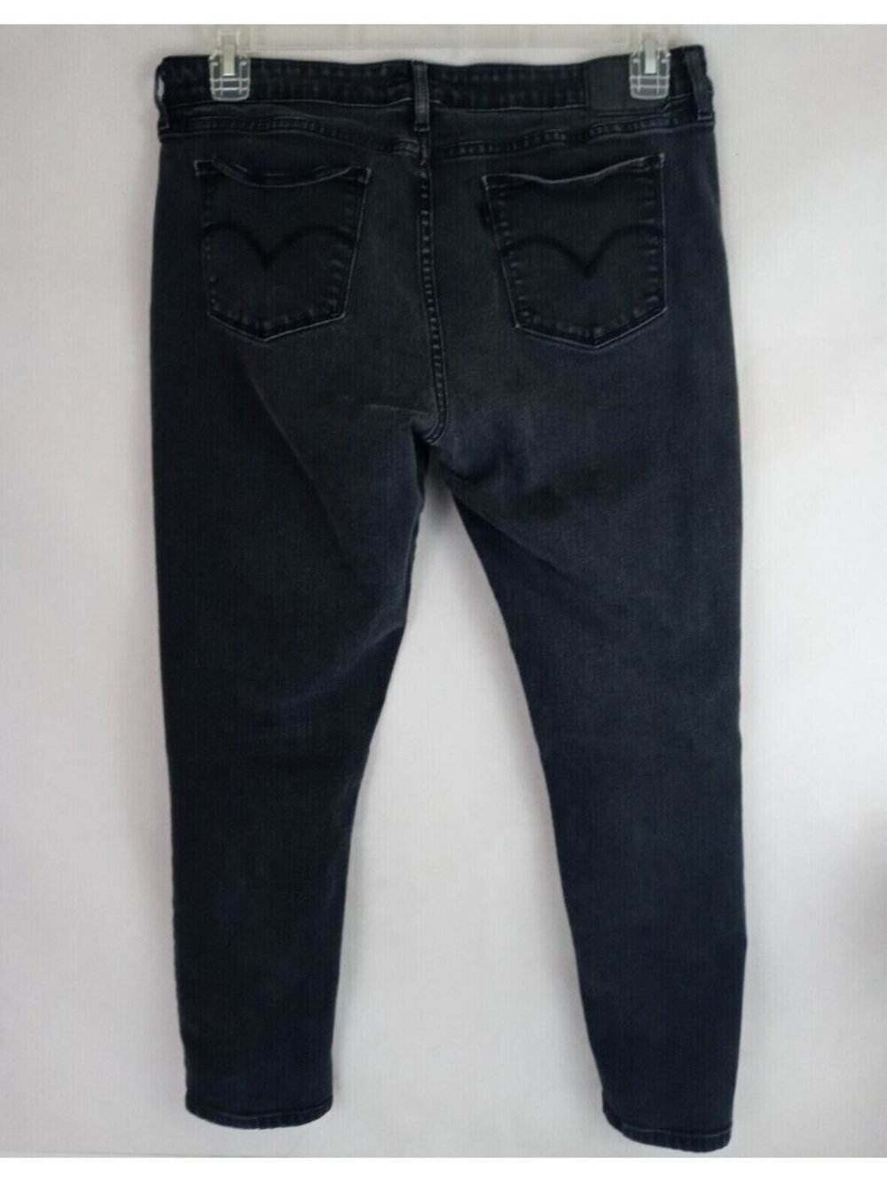Levi's 711 Women's Midnight Black Skinny Jeans Size 31